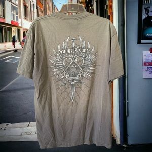 🌞Summer Clearance AAA Orange County Choppers Gray Fade Large Men’s T-Shirt